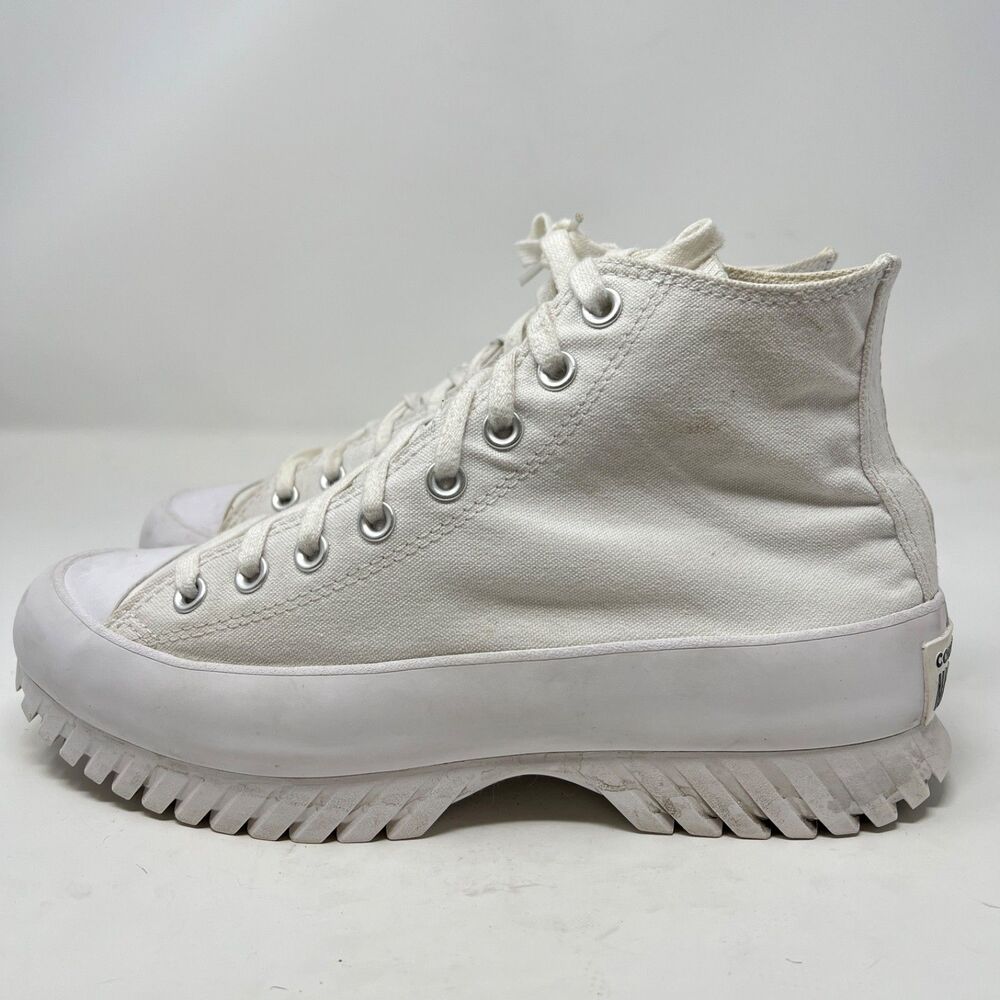 Converse Unisex W10/M8 Lugged 2.0 Sneakers Ankle Boot White Hiking All Star - Picture 5 of 12